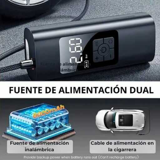 Inflador Multifuncional con PowerBank